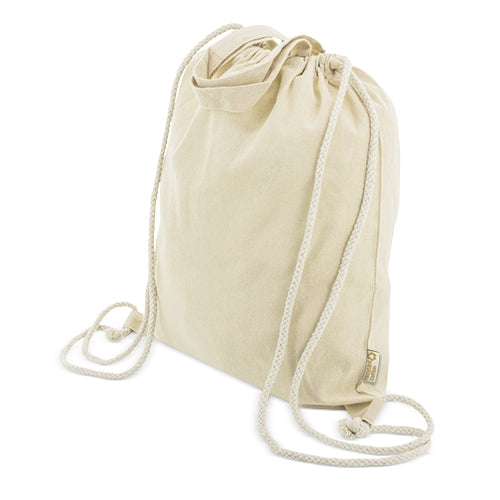 BOLSA MOCHILA DE ALGODÓN RECICLADO "AGRA" - 10073-CR
