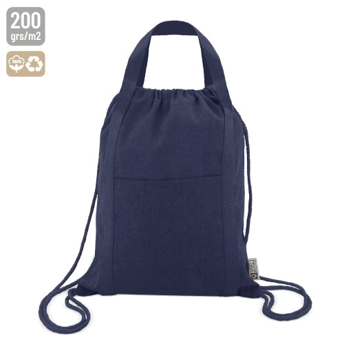 BOLSA MOCHILA DE ALGODÓN RECICLADO "YALA" - 10317-MA