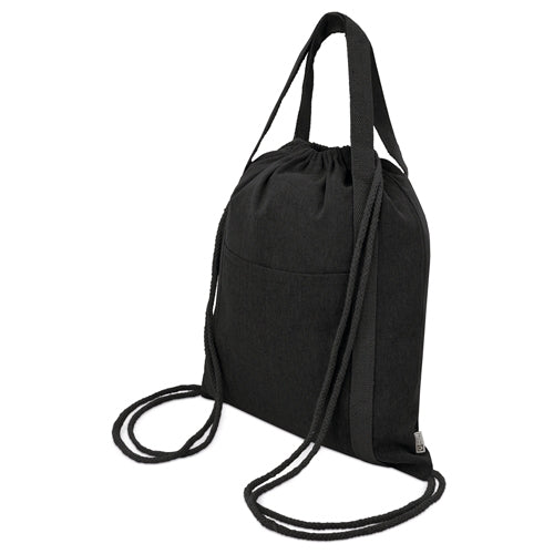 BOLSA MOCHILA DE ALGODÓN RECICLADO "YALA" - 10317-NE