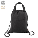 BOLSA MOCHILA DE ALGODÓN RECICLADO "YALA" - 10317-NE