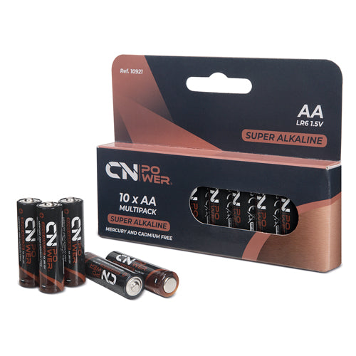 PACK DE PILAS ALCALINAS R6-AA "CN POWER" (10 UD.) - 10921