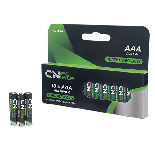 PACK DE PILAS R03-AAA "CN POWER" (10 UD.) - 10924