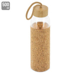 BOTELLA CRISTAL TAPON BAMBU/CORCHO "ZASI" - 10930