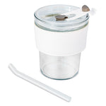 VASO 330 ML CON PAJITA DE CRISTAL "DELICATESSEN" - 10965