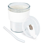 VASO 330 ML CON PAJITA DE CRISTAL "DELICATESSEN" - 10965