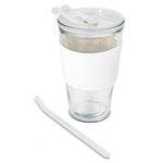 VASO 450 ML CON PAJITA DE CRISTAL "DELICATESSEN" - 10973