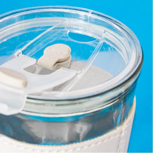 VASO 450 ML CON PAJITA DE CRISTAL "DELICATESSEN" - 10973