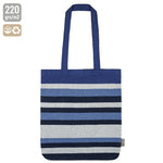 BOLSA RAYAS DE ALGODÓN RECICLADO "TRINITY" - 11024-AZ