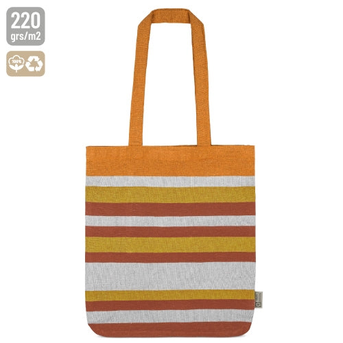 BOLSA RAYAS DE ALGODÓN RECICLADO "TRINITY" - 11024-NA