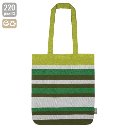 BOLSA RAYAS DE ALGODÓN RECICLADO "TRINITY" - 11024-VE