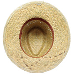 SOMBRERO PAJA VERDE CINTA INTERIOR "PAULO" - N-061
