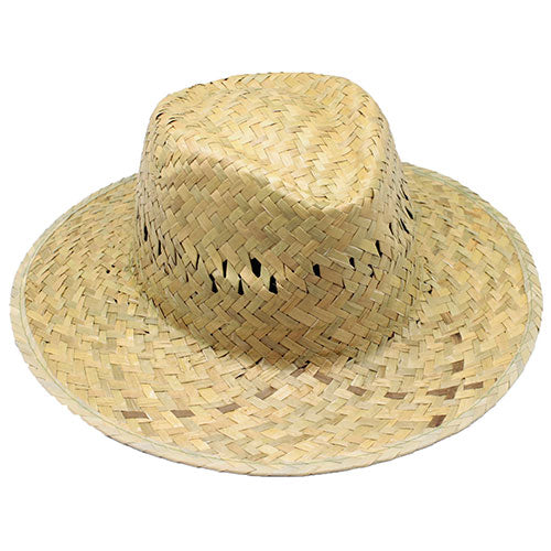 SOMBRERO PAJA VERDE CINTA INTERIOR "PAULO" - N-061