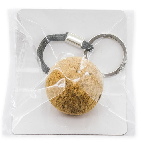 LLAVERO CORCHO CON BOLA TRIDIMENSIONAL "LAUPIN" - P-014
