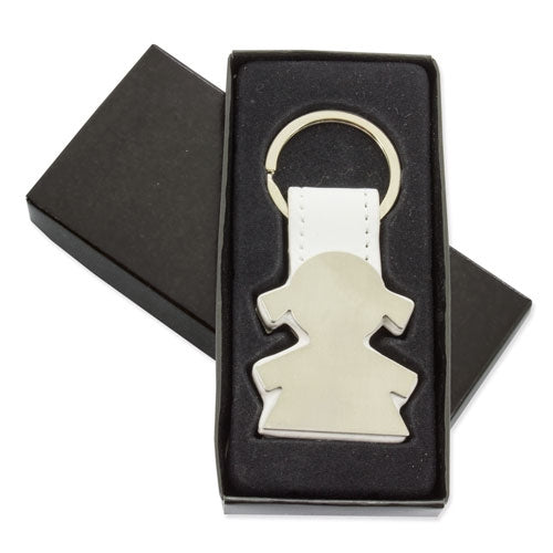 LLAVERO METALICO FORMA NIÑA "NASCA" - P-021