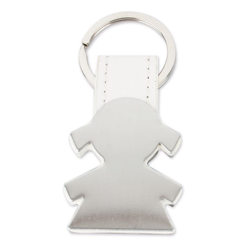 LLAVERO METALICO FORMA NIÑA "NASCA" - P-021