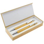 SET BOLIGRAFO Y PORTAMINAS BAMBÚ "BOMBAT" - Z-4104