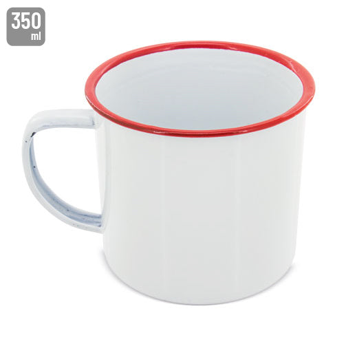 MUG METÁLICA ESMALTADA “RETRO” REBORDE - Z-6005-RO