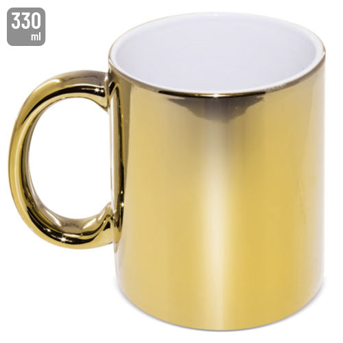 MUG CERAMICA METALIZADA MULTICOLOR "SYBAL" - Z-603-OR