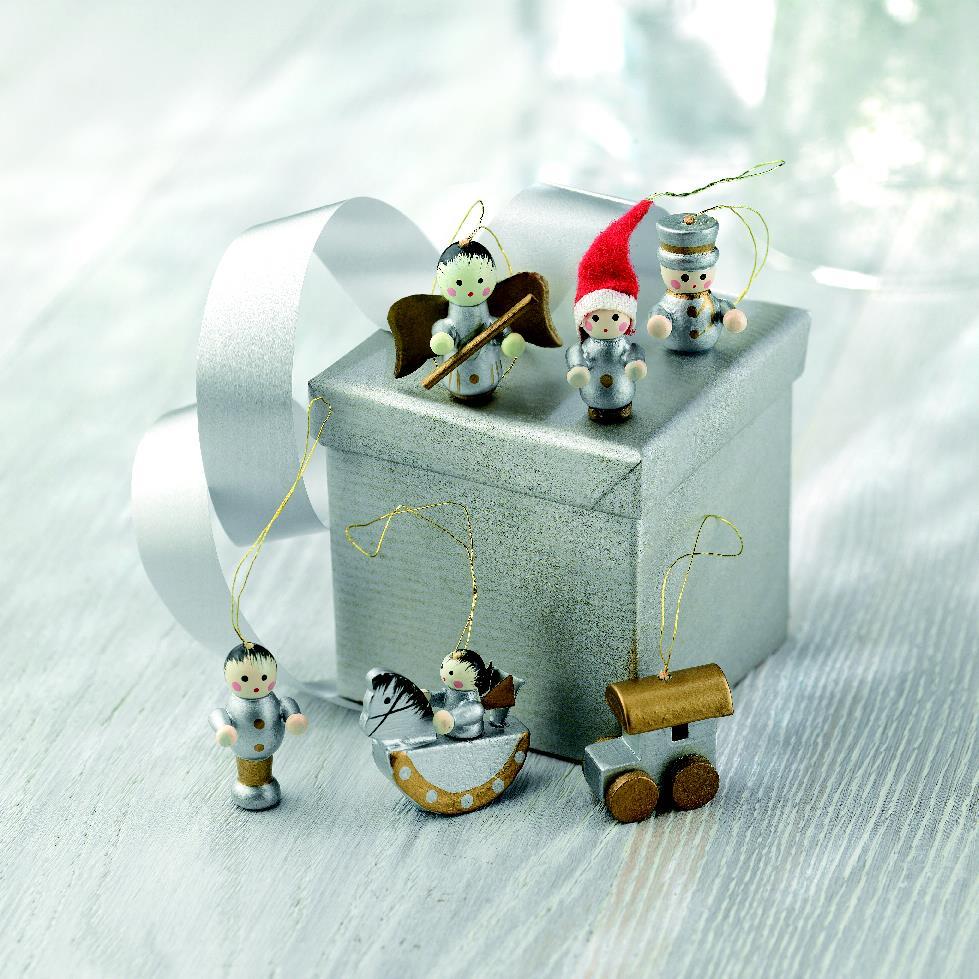 Set de 6 adornos navideños