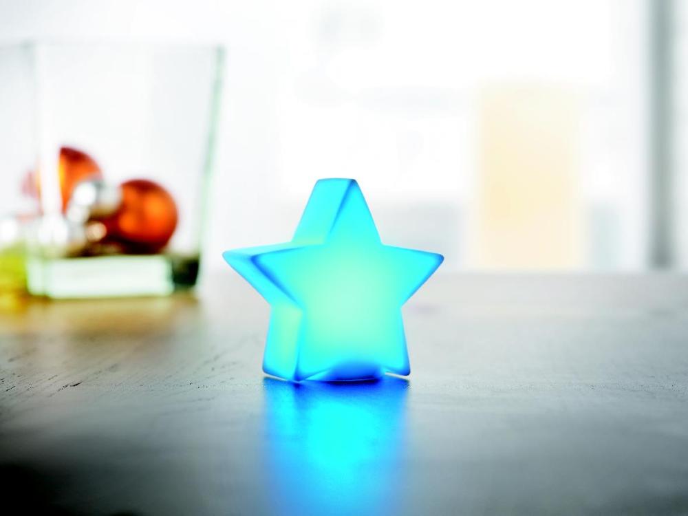 Estrella con luz cambiante