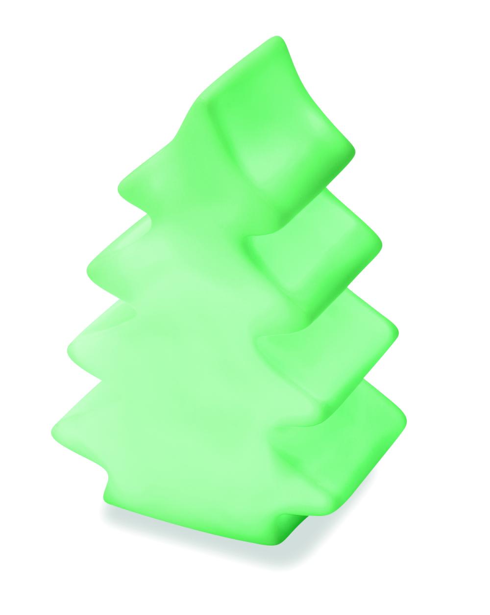 Árbol con luz cambiante
