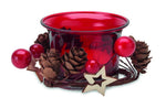 Portavelas navideño