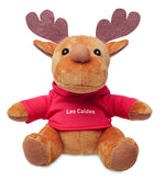 Reno de peluche con capucha