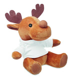Reno de peluche con capucha