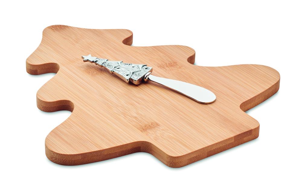 Set cuchillo y tabla de bambú