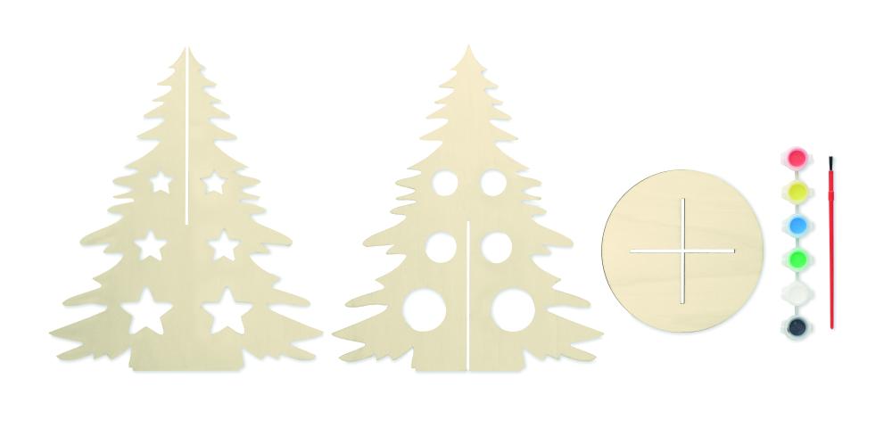 Árbol de Navidad de madera DIY