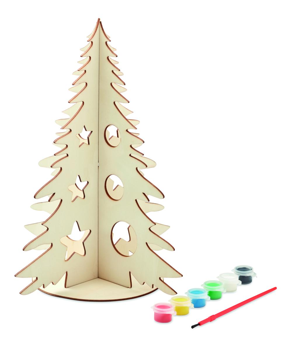 Árbol de Navidad de madera DIY