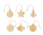 Adornos navideños de madera