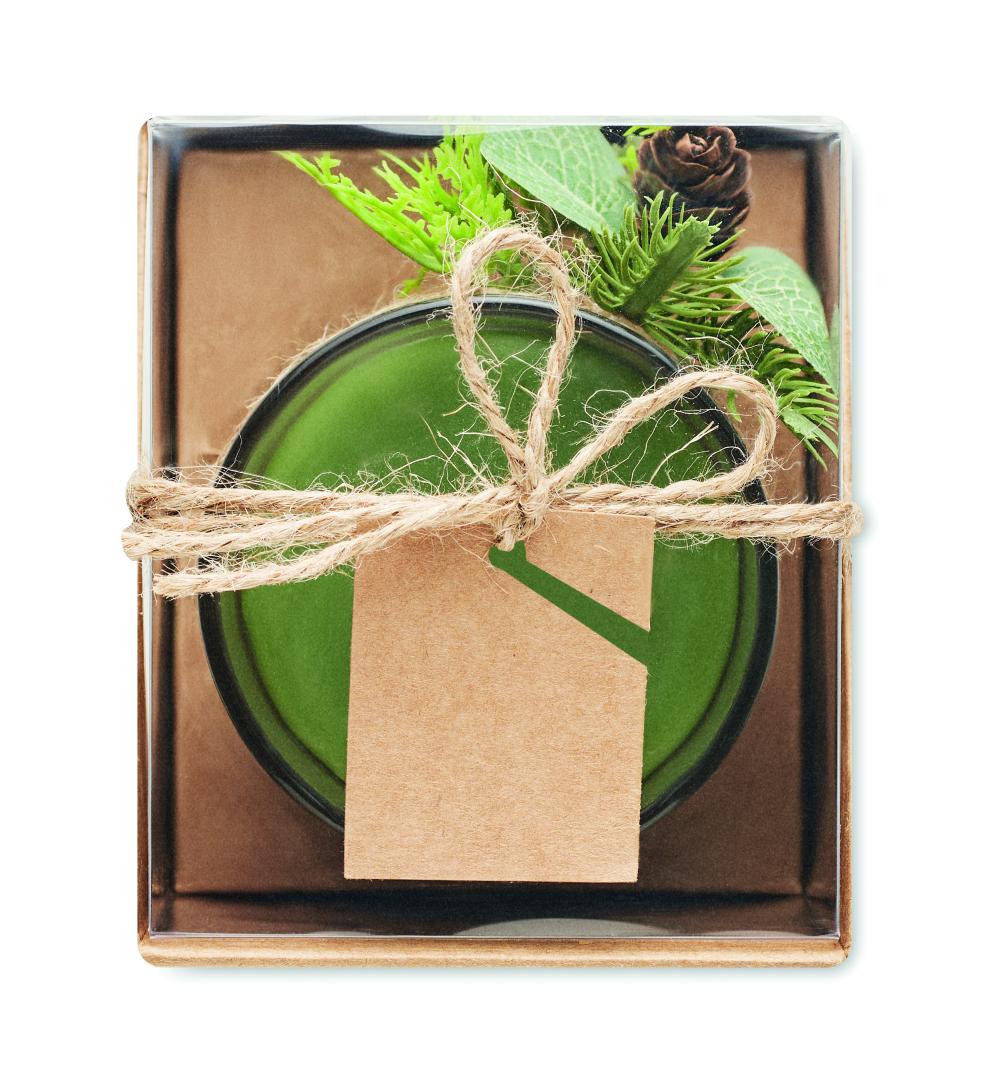Porta velas de Navidad