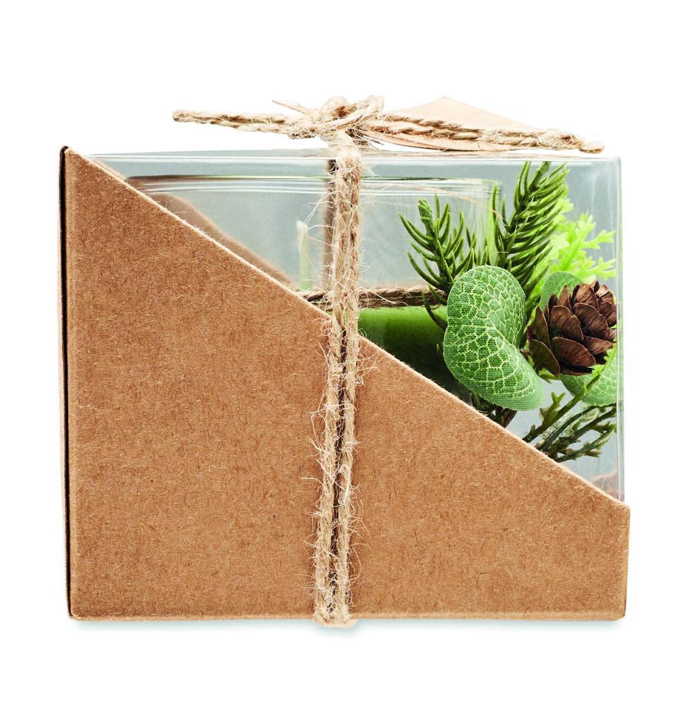 Porta velas de Navidad