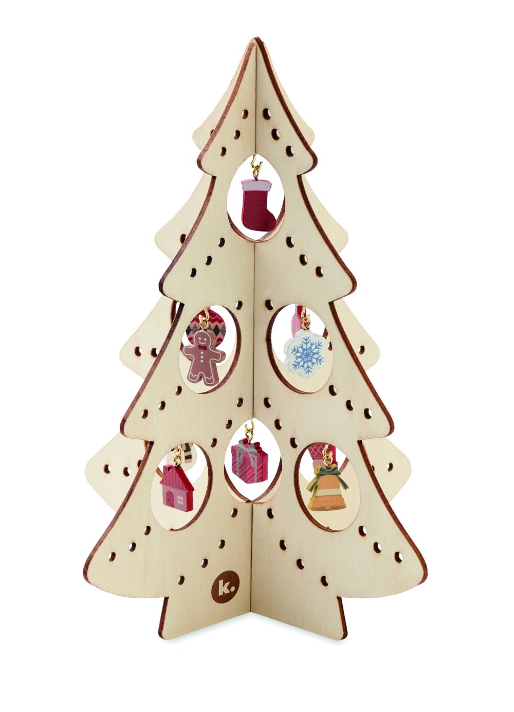 Decoración madera árbol Navidad