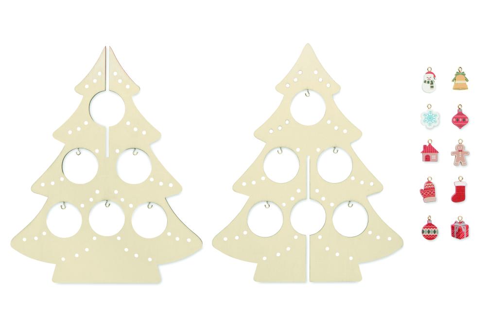 Decoración madera árbol Navidad