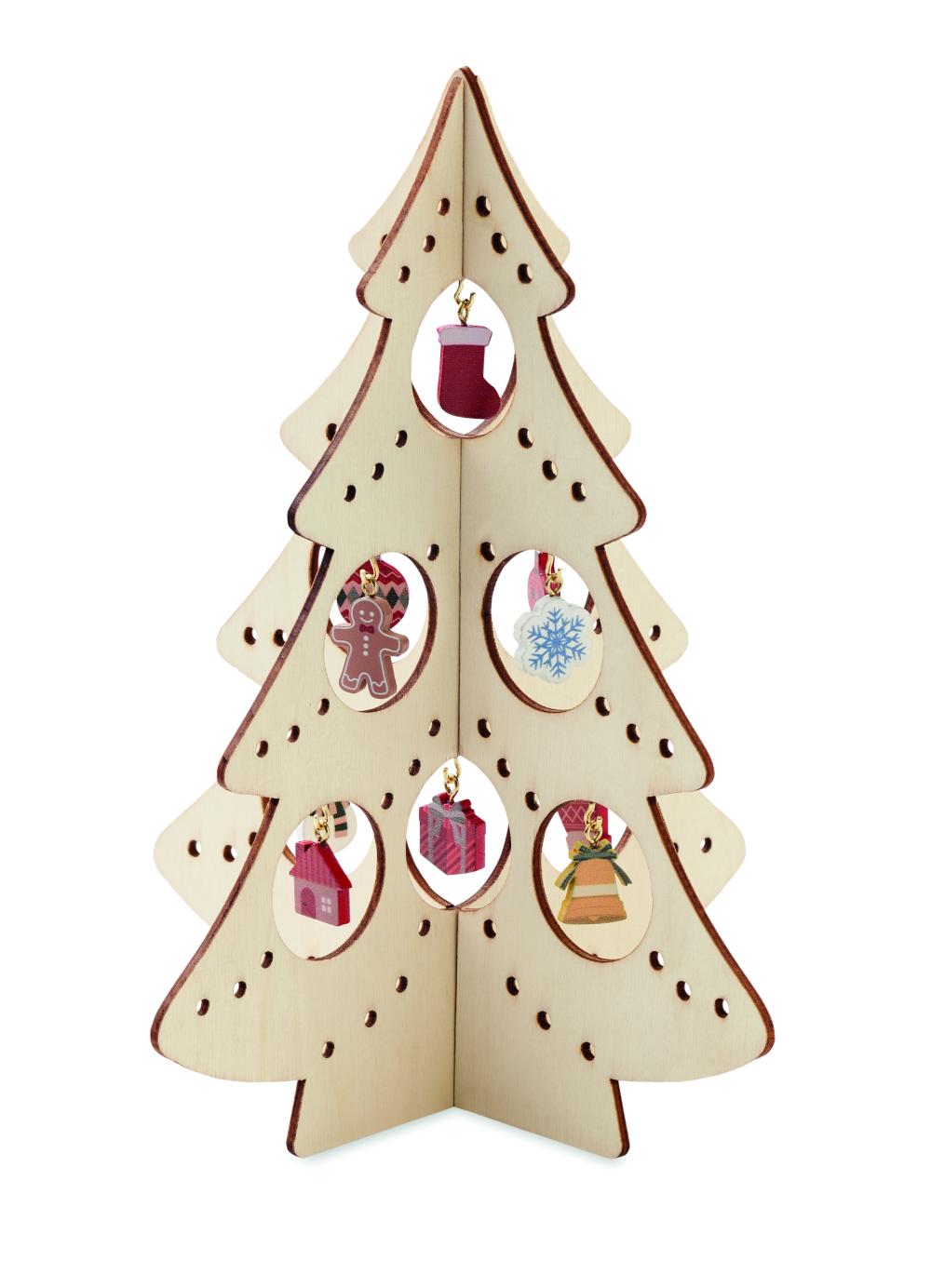 Decoración madera árbol Navidad