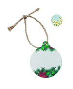 Adorno navideño papel semillas