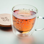 Taza borosilicato doble pared