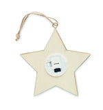 Estrella de MDF con luz