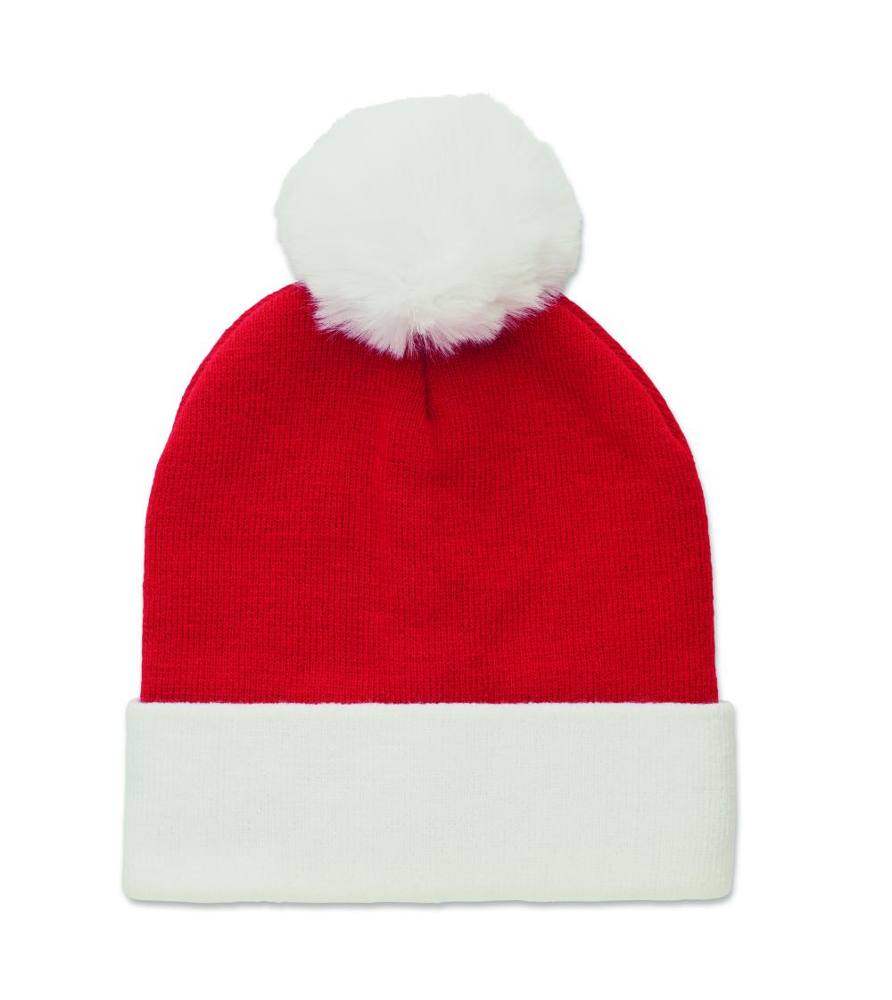 Gorro de punto navideño
