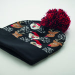 Gorro de punto navideño