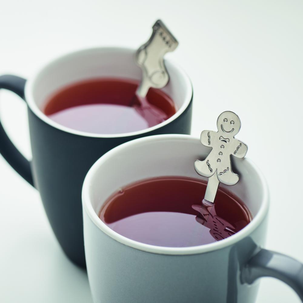 Set  4 cucharas de té navideñas