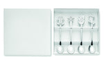 Set  4 cucharas de té navideñas