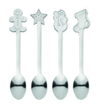 Set  4 cucharas de té navideñas