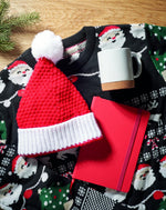 Gorro de punto navideño