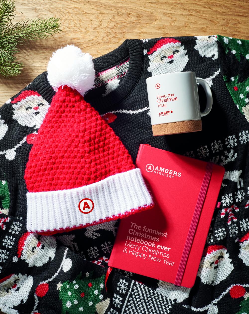 Gorro de punto navideño