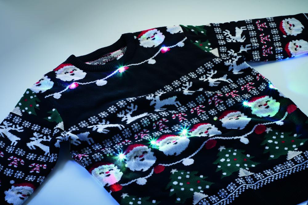 Jersey Navidad luz LED S/M