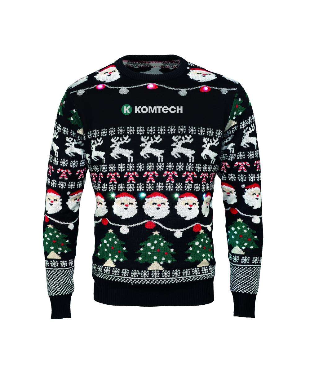 Jersey Navidad luz LED S/M