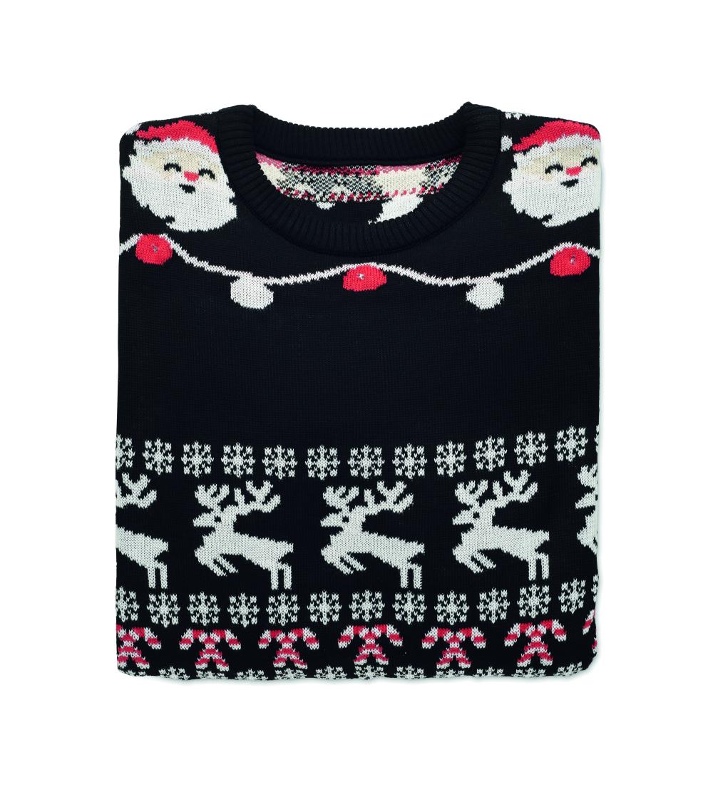 Jersey Navidad luz LED S/M